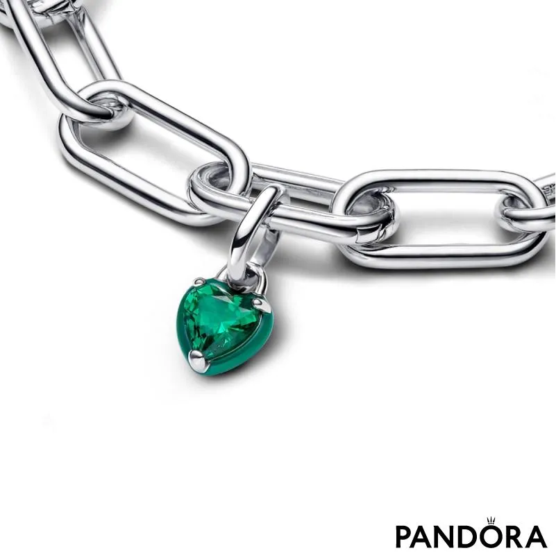 Pandora ME mini viseći privjesak zelena čakra u obliku srca 