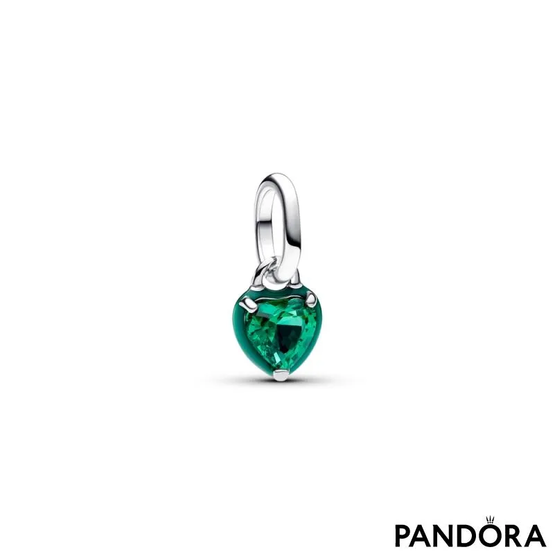 Pandora ME mini viseći privjesak zelena čakra u obliku srca 