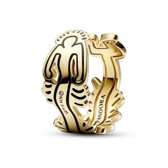 Otvoreni prsten Keith Haring™ x Pandora Talasasta figura ​